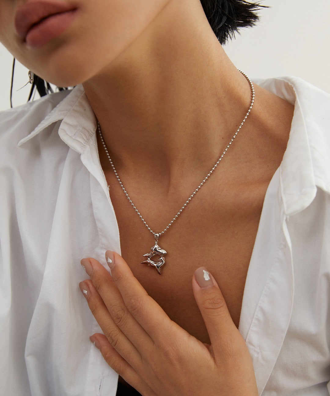 925 Sterling Silver 18k Gold Plated Hypoallergenic Necklace | Unique Pendant Design