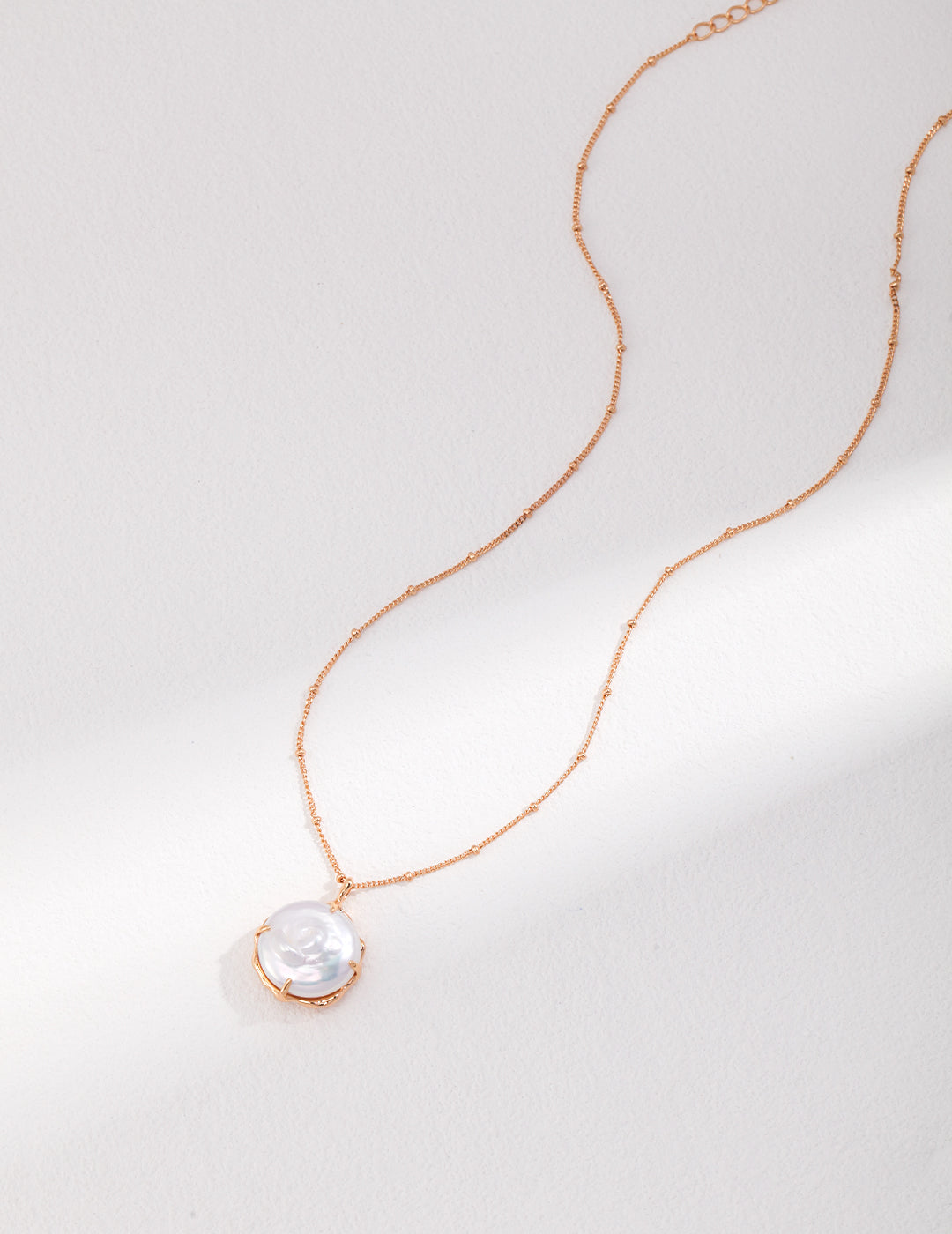 S925 Silver 18K gold plating Natural Pearl Necklace | CHARMIX